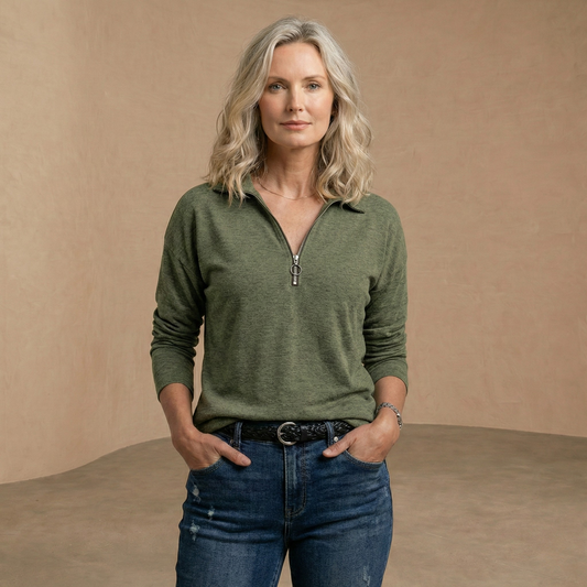 Helga - peysa með rennilás