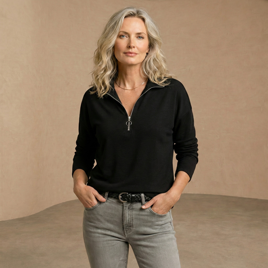 Helga - peysa með rennilás