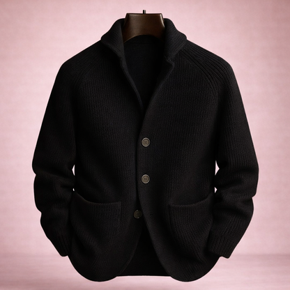 Ólafur - Hneppt prjónapeysa