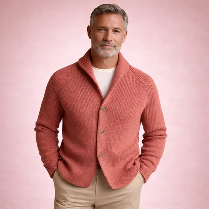 Ólafur - Hneppt prjónapeysa