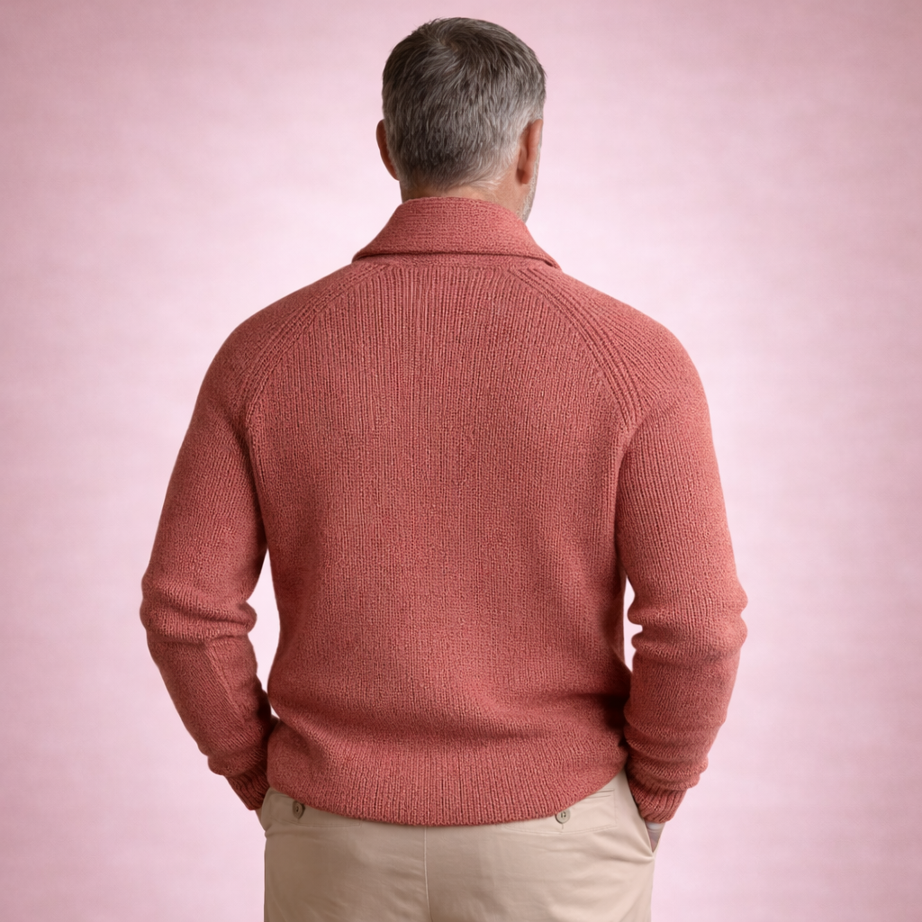 Ólafur - Hneppt prjónapeysa