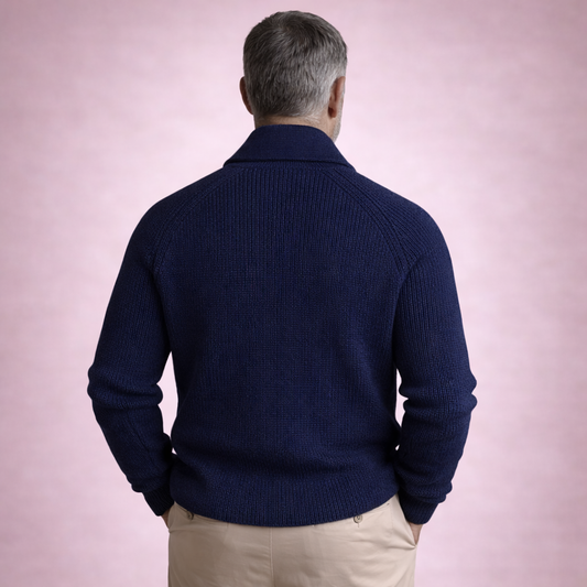 Ólafur - Hneppt prjónapeysa